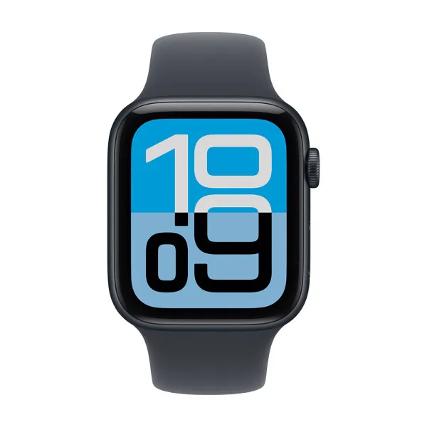 Apple Watch Series SE 3 44mm Midnight Aluminum Case with Midnight Sport Band S/M